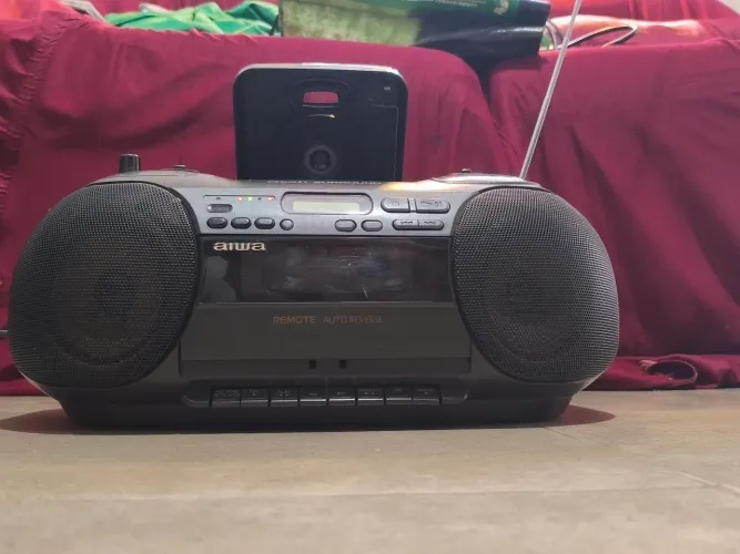 Bombox AIWA som stereo CSD ES60 aiwa surround - com detalhes