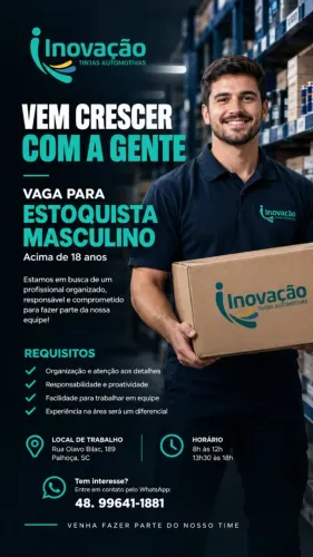 ESTOQUISTA MASCULINO