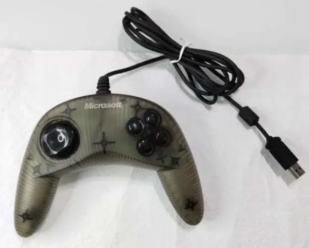 Microsoft SideWinder Plug & Play Gamepad - USB - Funcionando - Item de Coleção