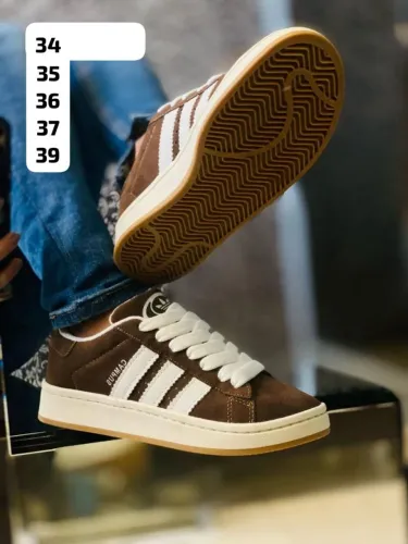 Tênis Adidas Campus skatista marrom