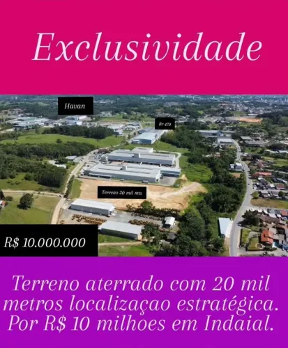 Terreno Industrial para Transportadoras construçao de Galpoes e fabricas com 20 mil Metros