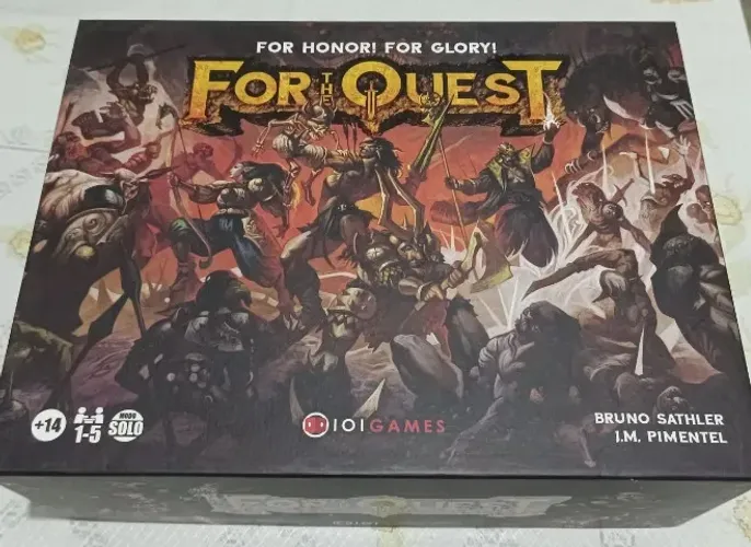 For the Quest + Expansão Evil Quest + Jogo total Sleevado