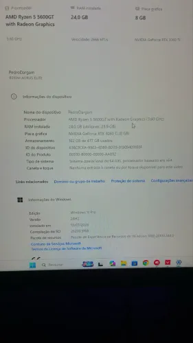VENDO PC GAMER MUITO NOVO