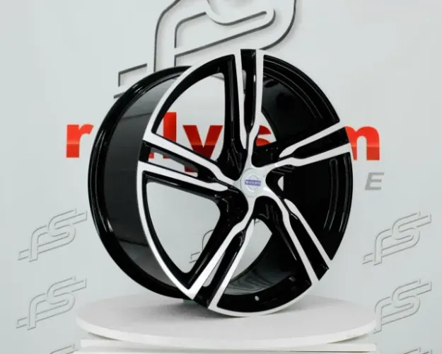 Jogo de Roda Volvo Preto Diamantado 5x108 - 22x9,5 Offset 35 (NV)