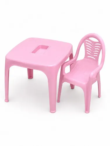 Mesinha Infantil Rosa com Cadeirinha - Ótimo Estado | R$ 190