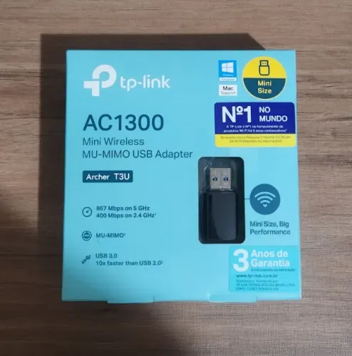Adaptador Wi-Fi USB 3.0 TP-Link Archer T3U - Dual Band AC1300