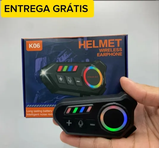 MICROFONE PARA CAPACETE - K06 - ENTREGA GRÁTIS