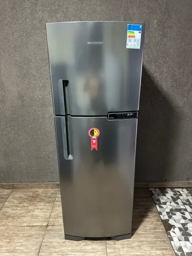 Geladeira inox top