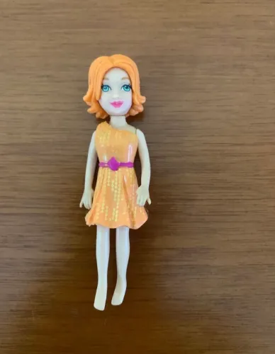 Polly pocket de cabelo ruivo