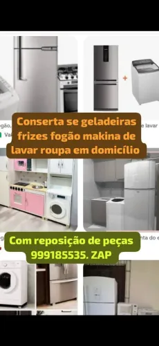 Conserta se geladeiras frizes fogão makina de lavar 