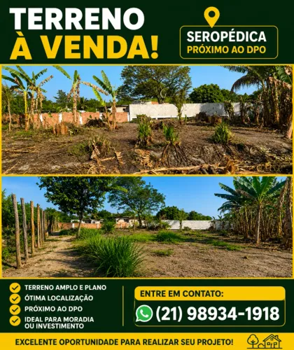 Vendo terreno amplo com metragem de 15x30
