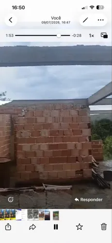 Vende se chácara de 1000 metros com a casa de 9 cômodos a ponto de laje