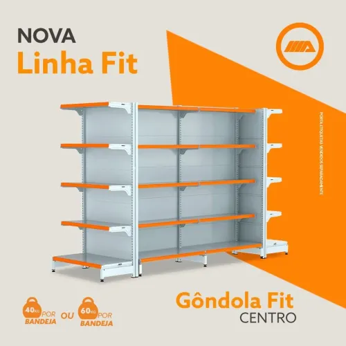 GÔNDOLAS DE CENTRO INICIAL E CONTINUAÇÃO E PONTA AMAPÁ 