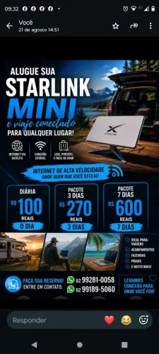 Star link locação