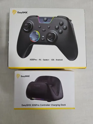 Controle Sem Fio EasySMX X05 Pro + Dock Carregamento NOVO