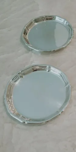 2 porta jarras e garrafas de prata Wolf - lindo desing semi-novo