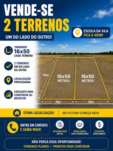 TERRENO PARA VENDA!!! OPORTUNIDADE?