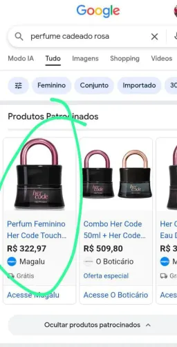 Perfume pra vender logo