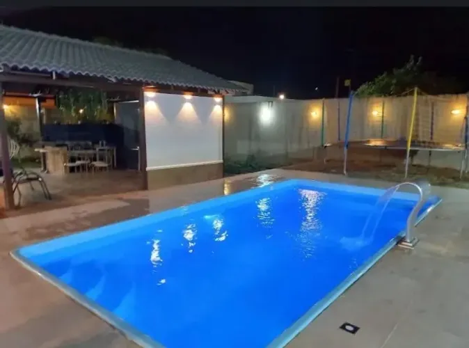 Piscina de fibra 5 metros completa aquecida 
