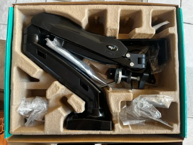 Suporte Articulado para Monitor ELG F80N Pistão a Gás - Na Caixa