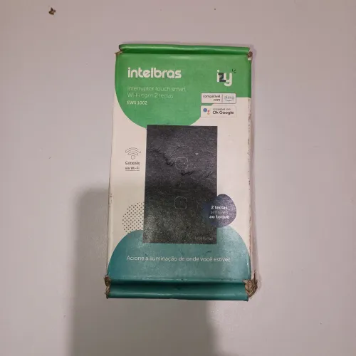 Interruptor Touch Smart Wi-Fi Intelbras EWS 1002 (2 Teclas) - Novo