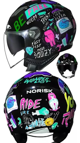 2 un CAPACETE NORIKS ABERTO 56