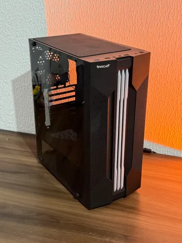 Gabinete Black T-Dagger | Lateral em Vidro Temperado | Aceito Cartão | Entrego
