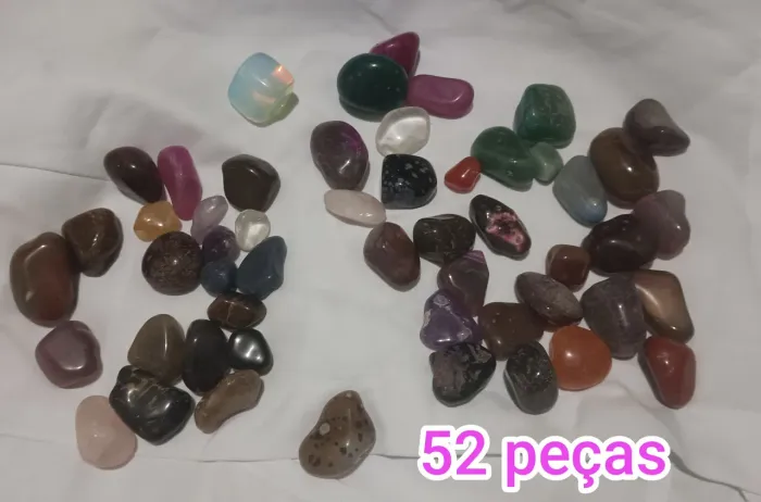 52 peças de Pedras e Cristais