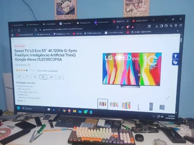 Smart TV LG Evo 55'' 4K 120Hz