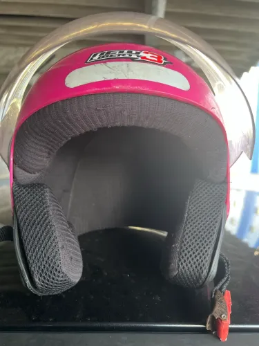 Capacete rosa adulto