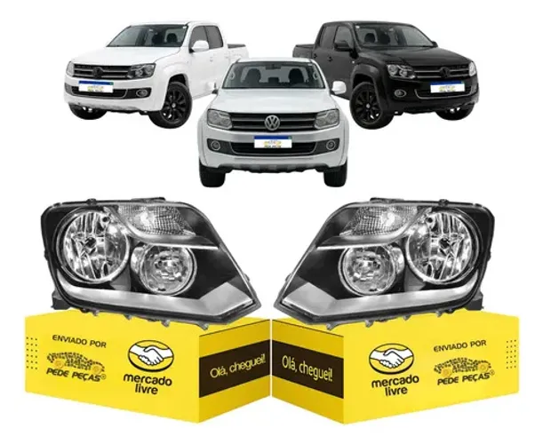 Par Farol Vw Amarok 2010 2011 2012 2013 2014 2015 2016 Ambos Lados