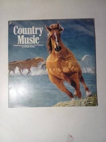 Disco de Vinil Country Music funcionando