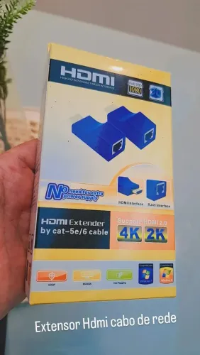 Extensor HDMI RJ45 Cabo de rede