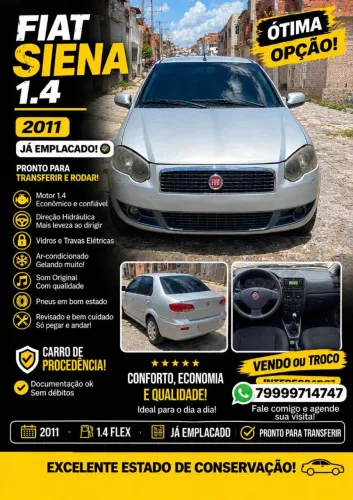 Fiat Siena Tetrafuel 1.4 MPI Fire Flex 8V 4P 2011