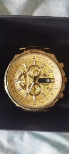 Relógio Casio Edifice EFR-549 Dourado - Original, Excelente Estado