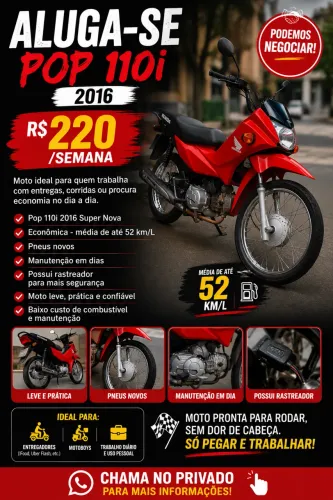 ALUGA-SE POP 110i 2016