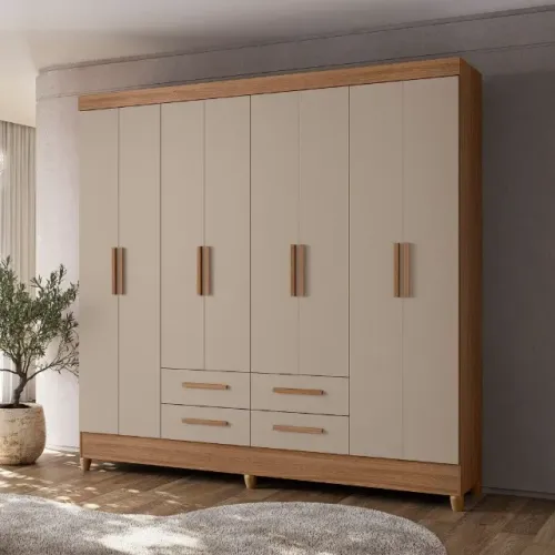 Guarda Roupa 8 POrtas 4 gavetas Moval