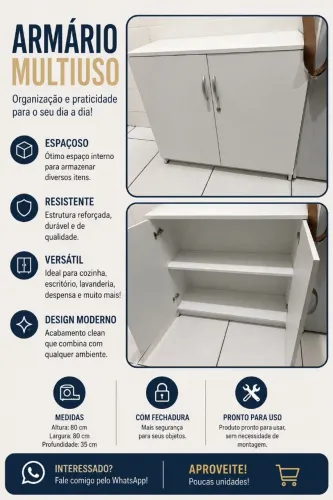 Armário Multiuso branco