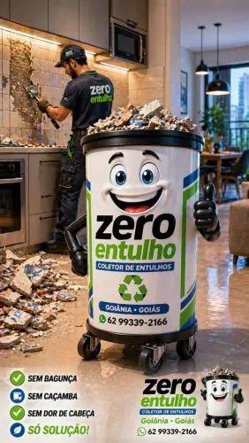 Retirada de entulhos e caçamba de entulhos 