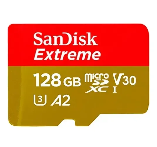 Cartão microSD SanDisk Extreme 128 GB até 190 MB/s Original Lacrado