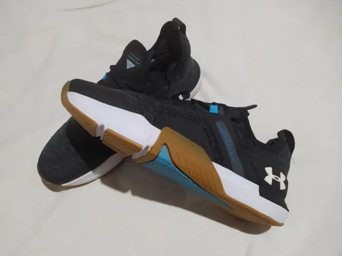 Tênis Under Armour Tribase Cross Se Masculino - Preto+Azul Original