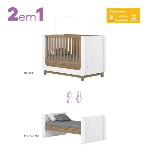 Berço infantil 2 em 1