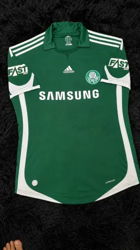 DESAPEGO! CAMISA PALMEIRAS ADIDAS 2009 AUTOGRAFADA - MARCOS, VAGNER LOVE E ELENCO