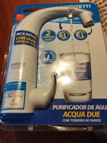 Purificador de água Acqua deu com torneira de parede Lorenzetti