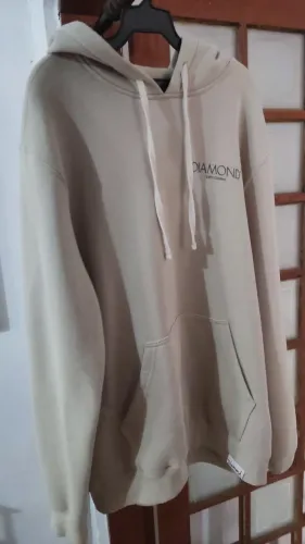 Moletom Diamond Supply Co. Original - Bege - Tamanho GG (Pouco Usado)
