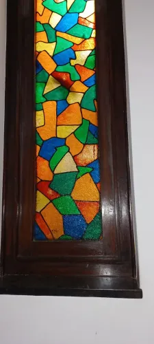 VITRAL ESTRUTURA MADEIRA E ACRÍLICO/// R$3000,00