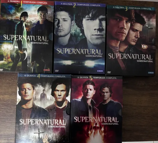 DVDs coleção supernatural temporadas 1 à 5