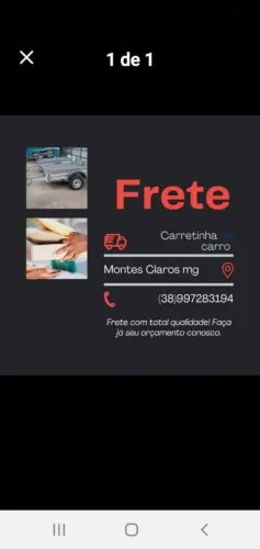 Faço frete e pequenas mudanças.