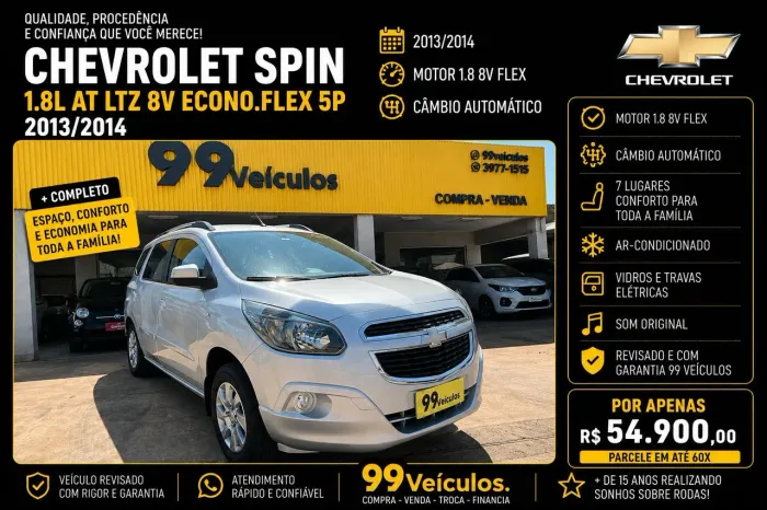 Chevrolet Spin LTZ 1.8 8V Econo.flex 5P Aut. 2014