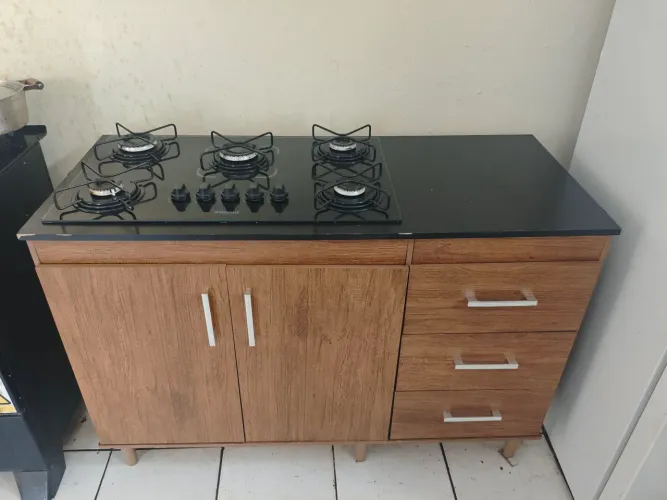 Fogão Cooktop com balcão